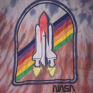 Nasa Tie-dye Crop Top